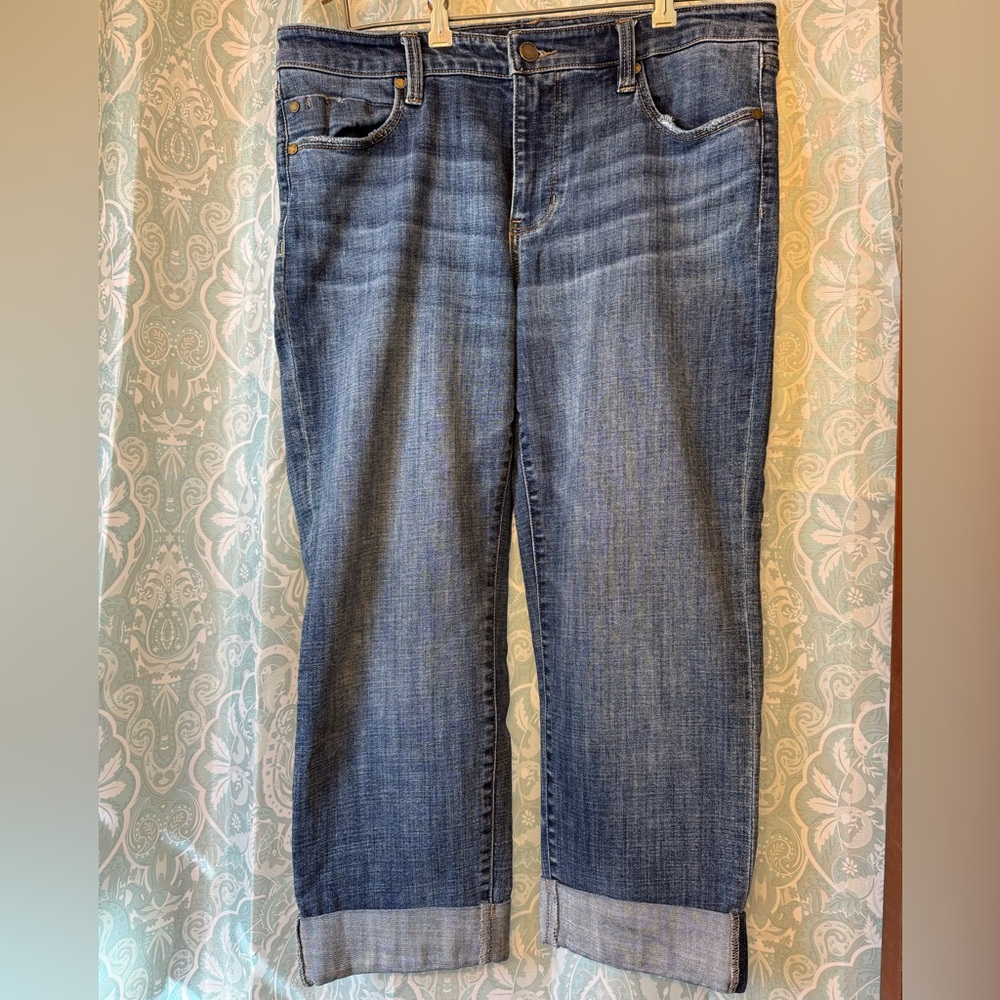 Liverpool Dark Blue Cropped Jeans
